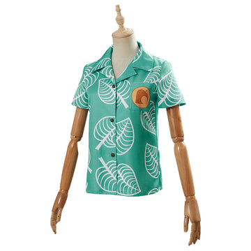 Adult Animal Crossing Timmy & Tommy Cosplay Costume Short Sleeve Shirts Top